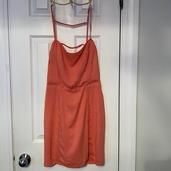 Forever 21 Backless Orange Dress Size M #243 - Picture 1 of 7